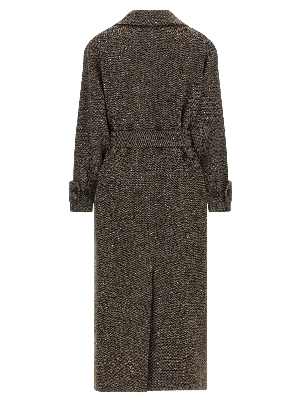Kiton Chevron Wool Coat