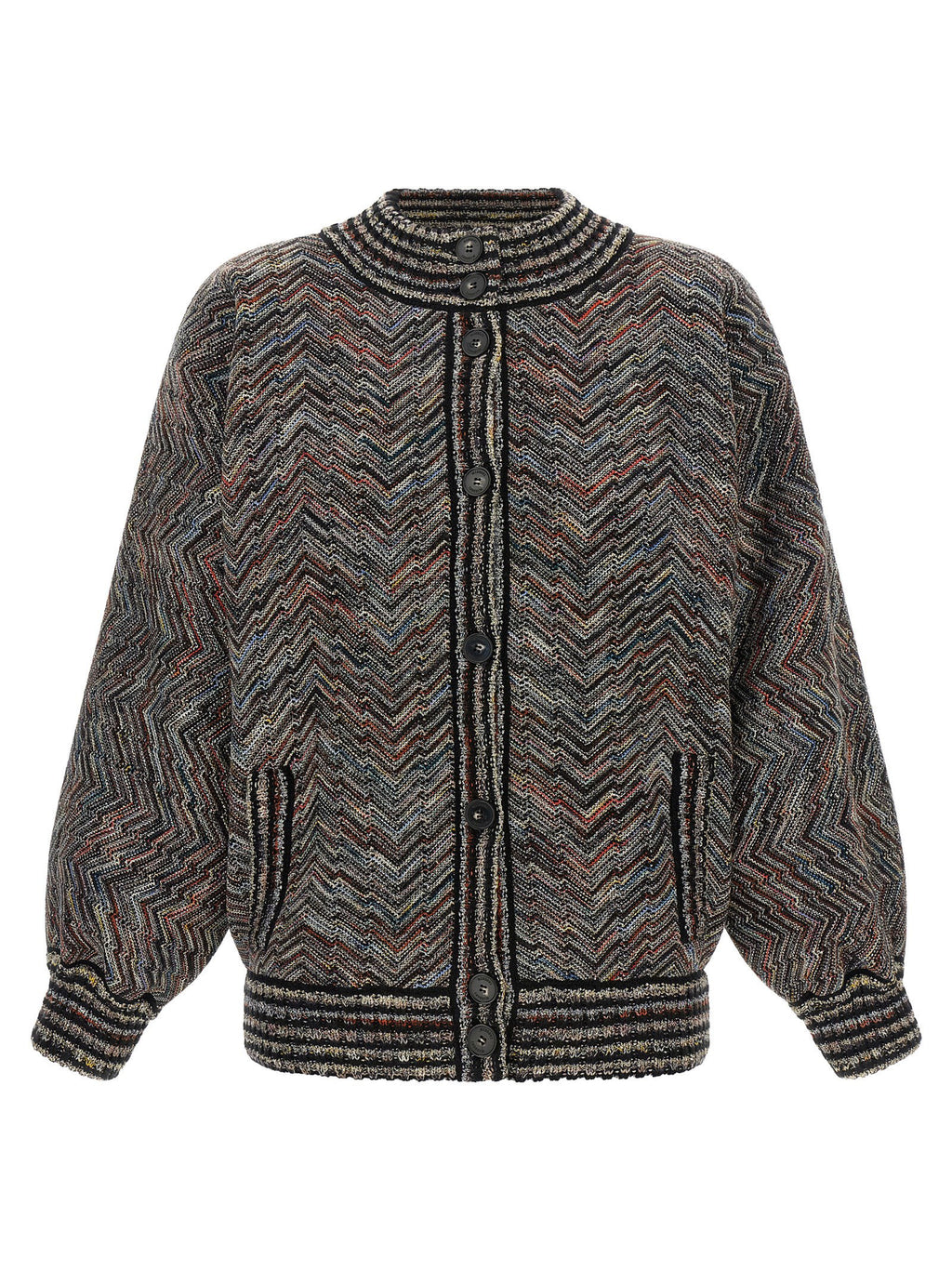 Missoni Chevron Knit Bomber Jacket Missoni