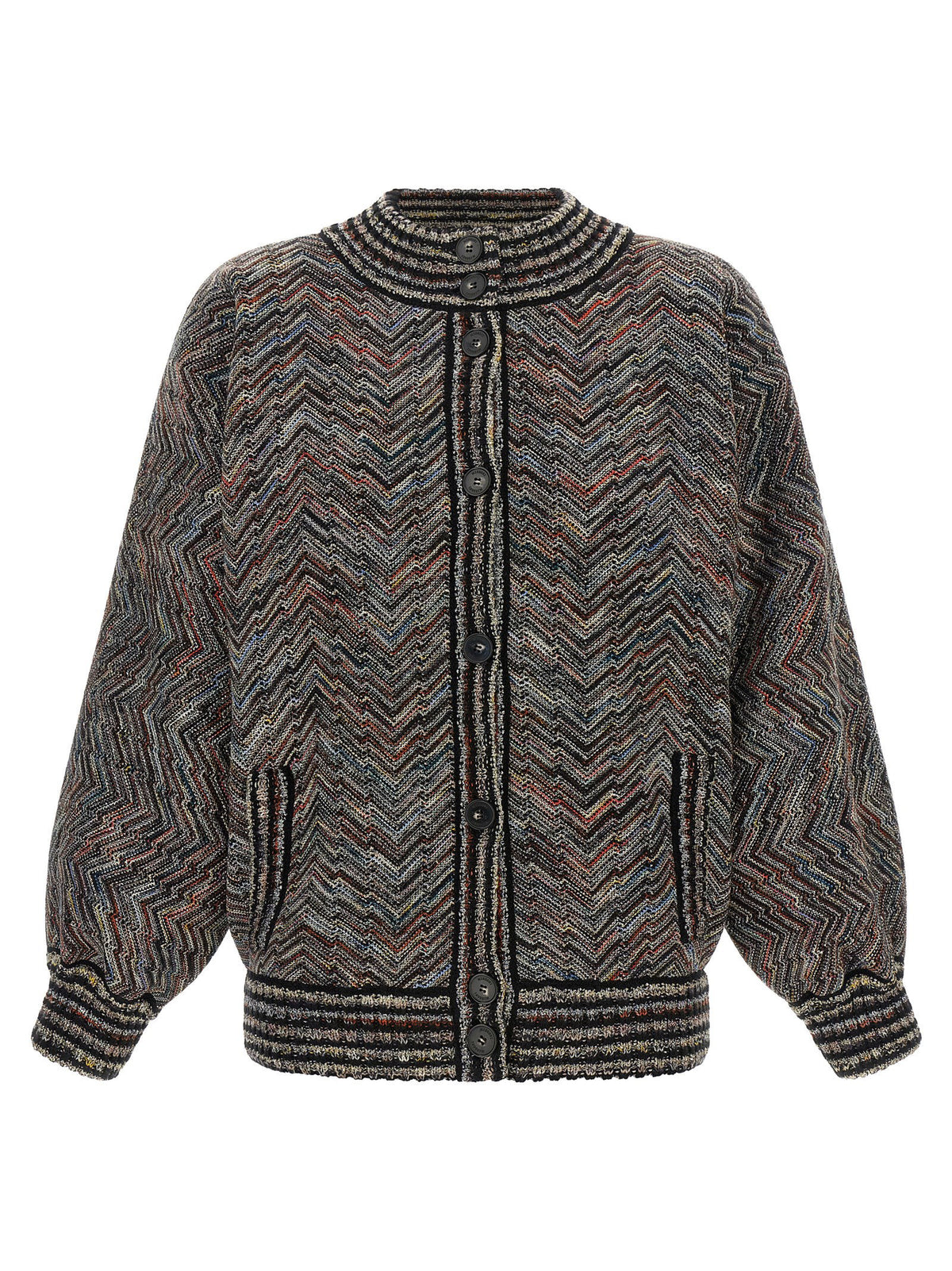 Missoni Chevron Knit Bomber Jacket Missoni