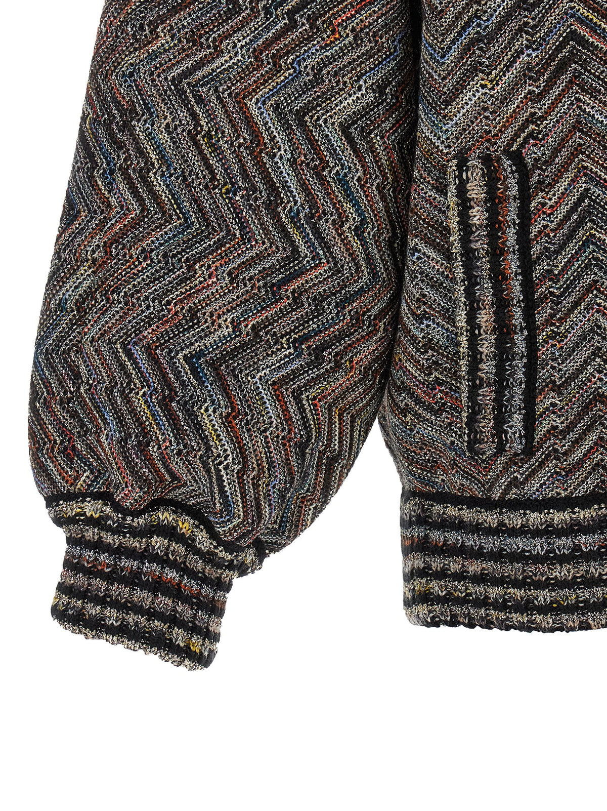 Missoni Chevron Knit Bomber Jacket Missoni