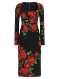 Dolce & Gabbana Rose Longuette Dress Dolce & Gabbana