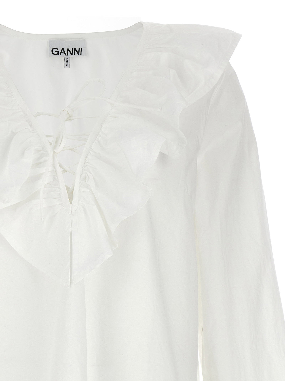 Ganni Ruffles Shirt Ganni