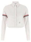 Thom Browne 4bar Cropped Shirt