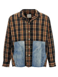Found Plaid Denim Shirt