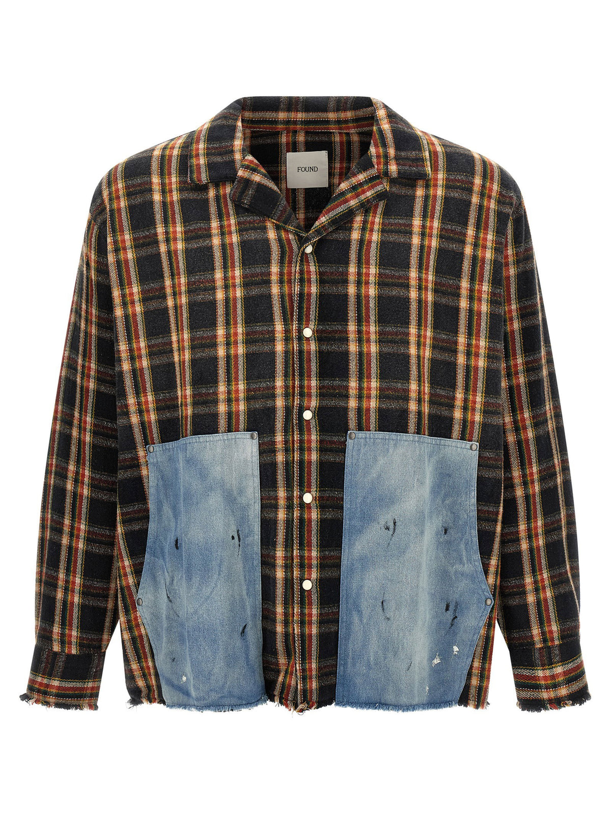 Found Plaid Denim Shirt