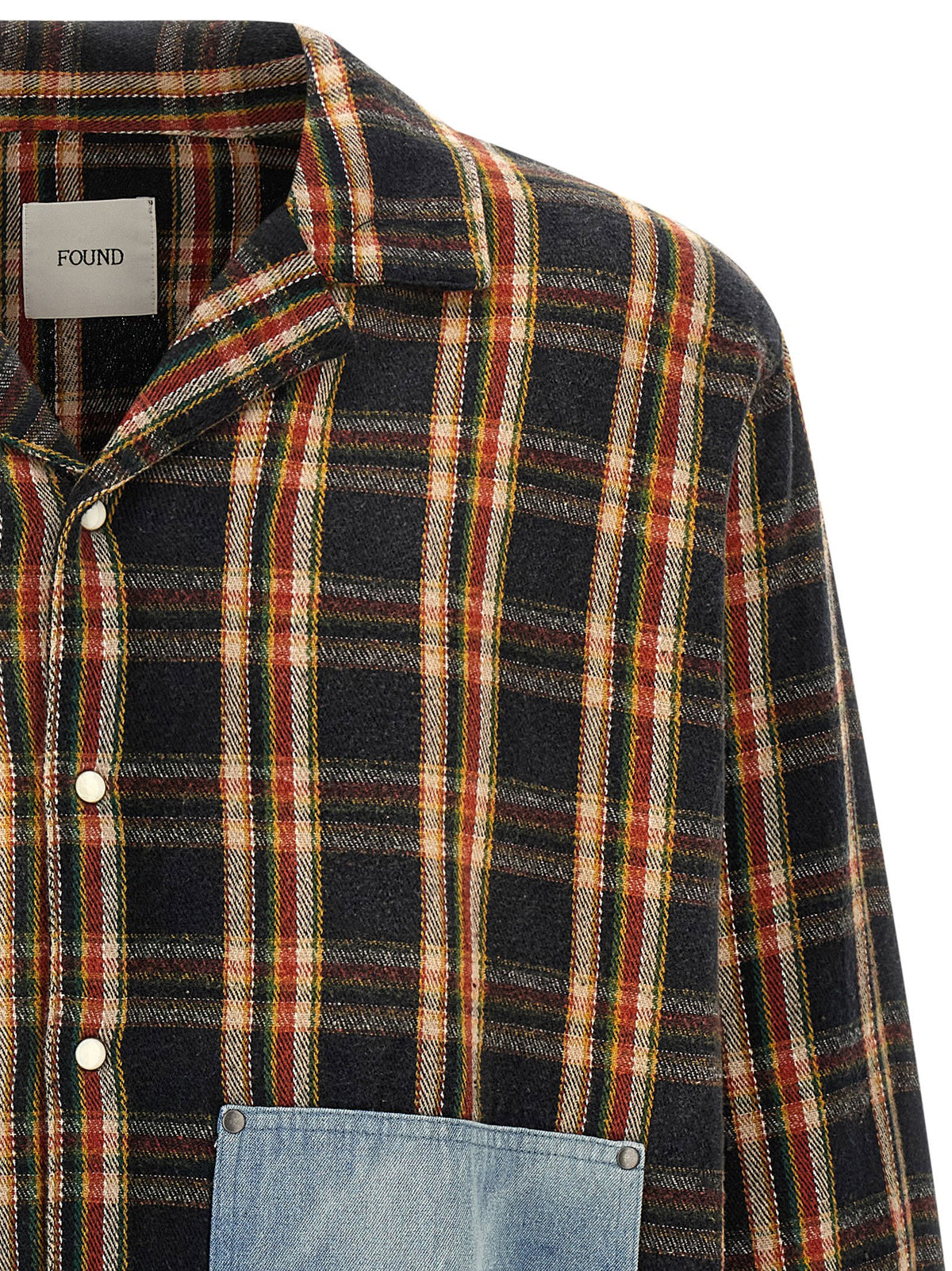 Found Plaid Denim Shirt