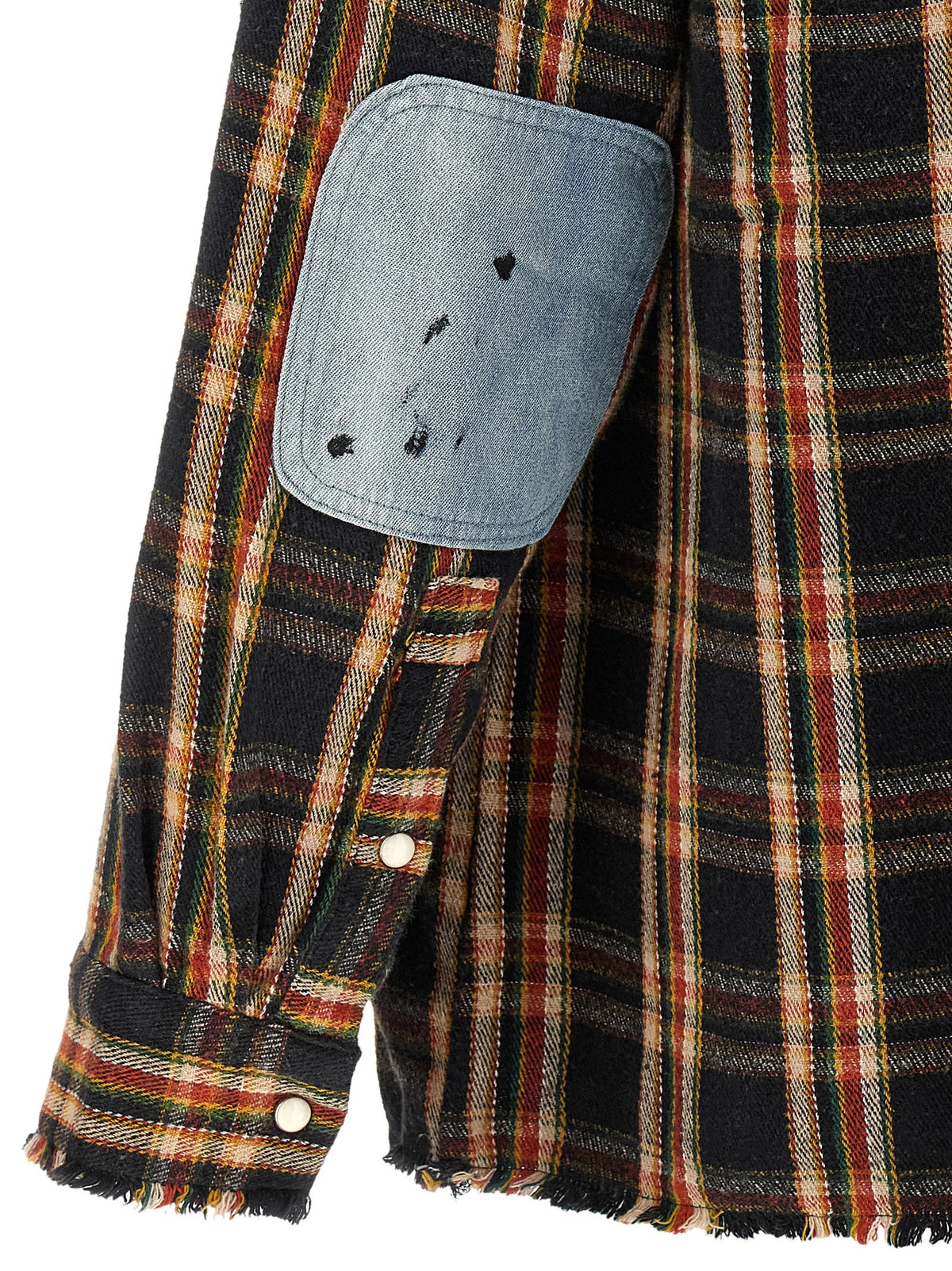 Found Plaid Denim Shirt