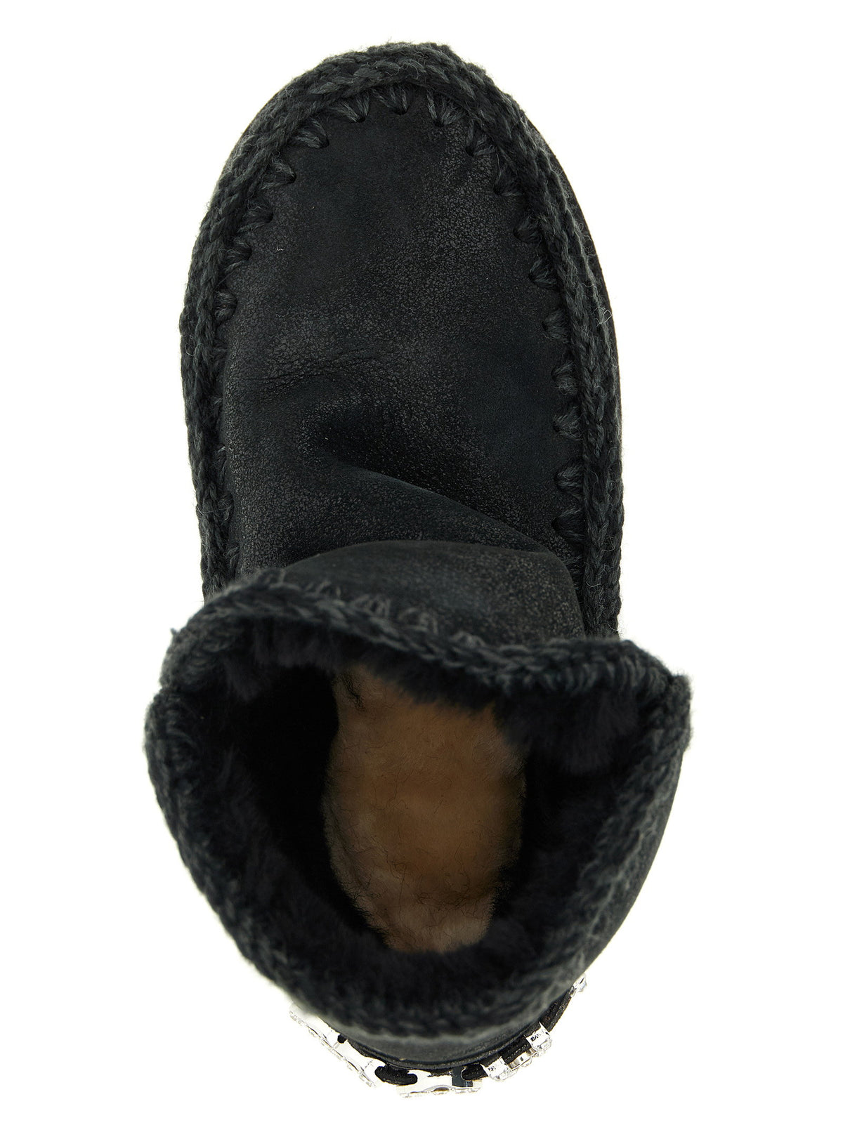 Mou Eskimo 18 Rhinestone Logo Ankle Boots