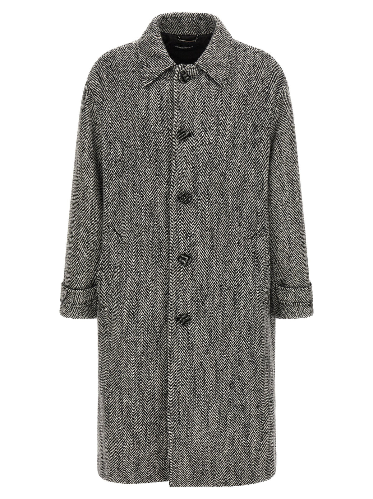 Dolce&Gabbana Chevron Wool Coat