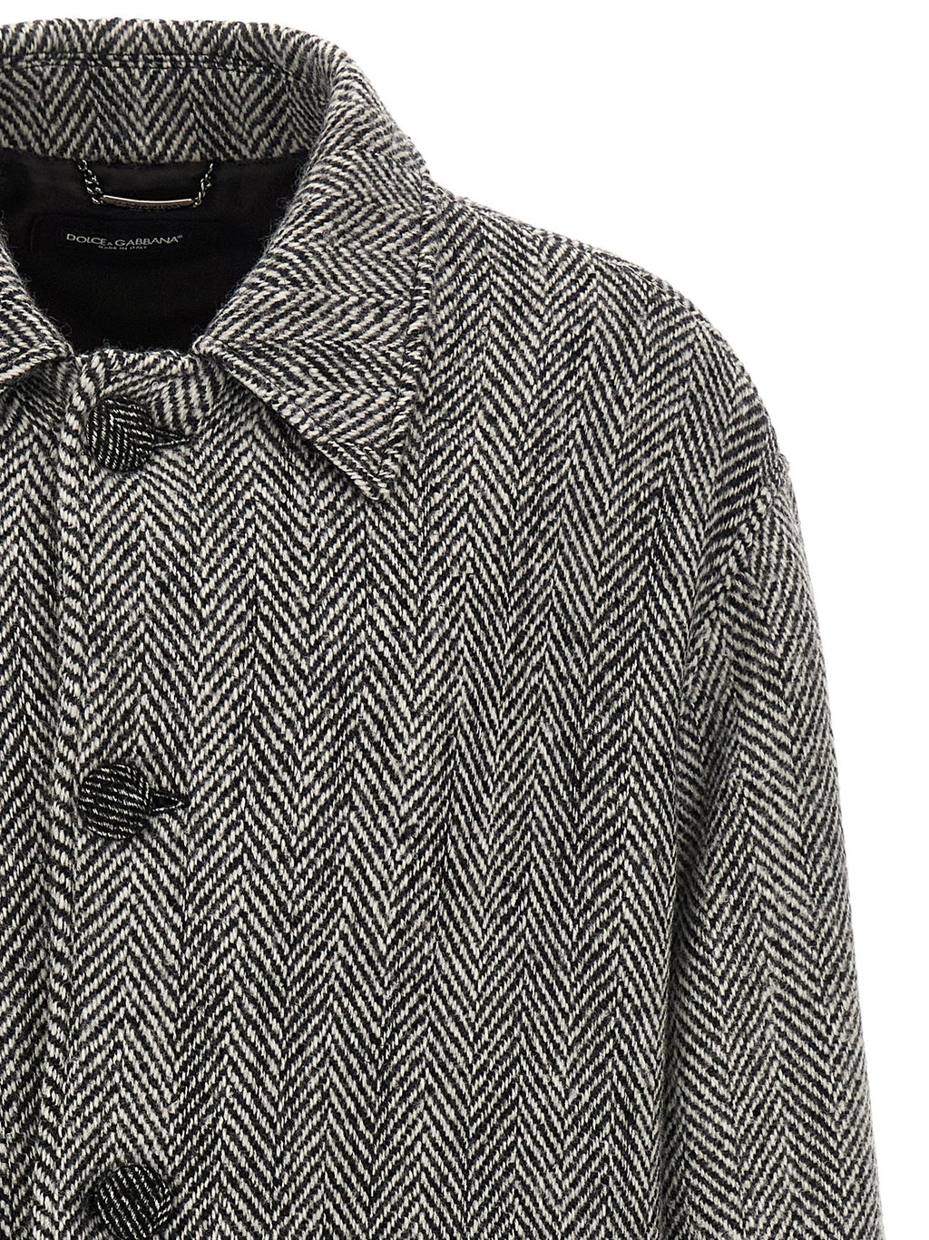 Dolce&Gabbana Chevron Wool Coat