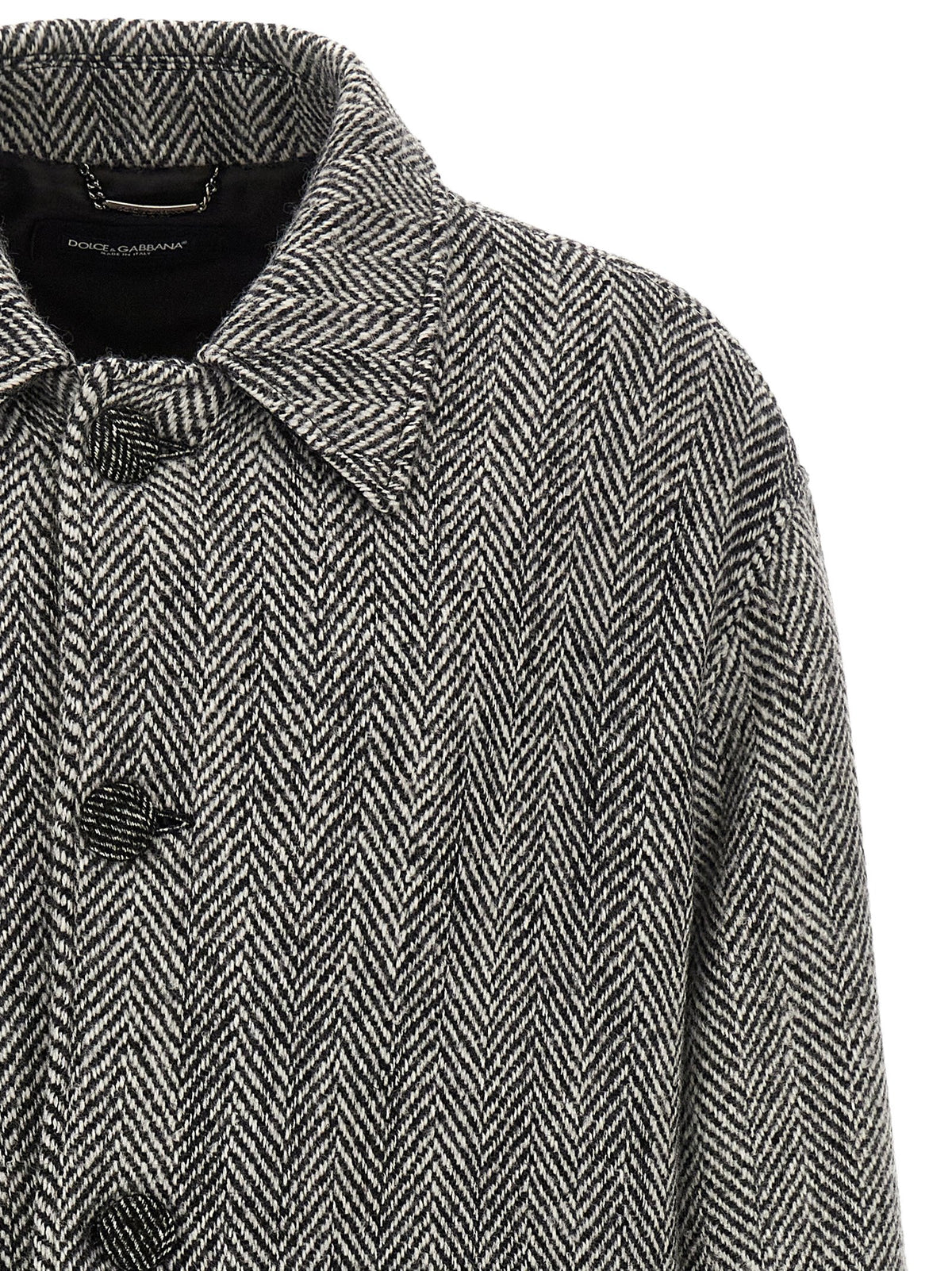 Dolce&Gabbana Chevron Wool Coat