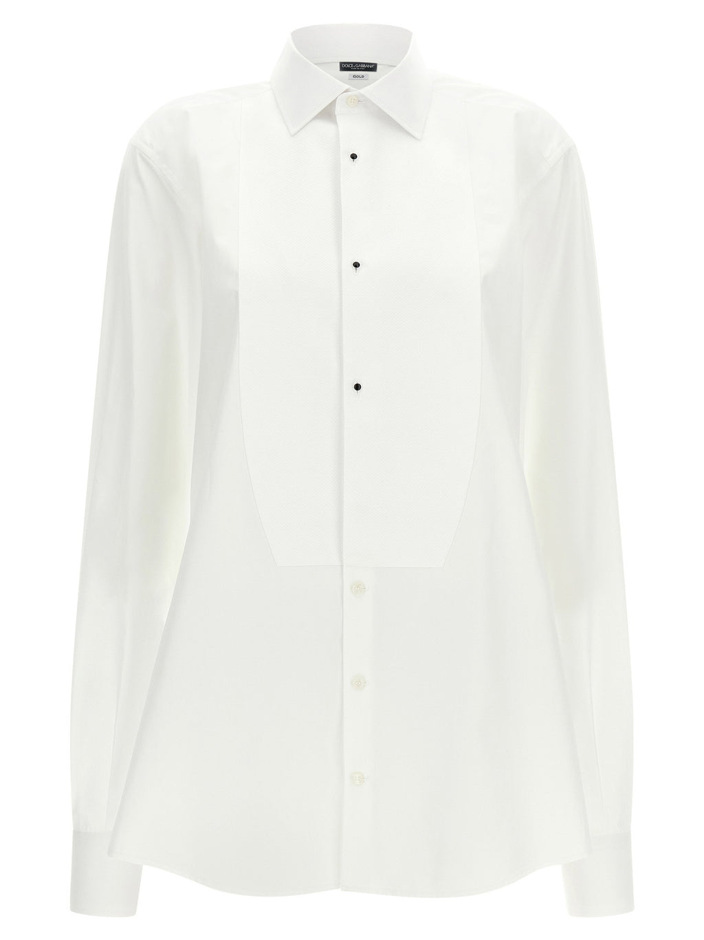 Dolce&Gabbana Gold Tuxedo Shirt