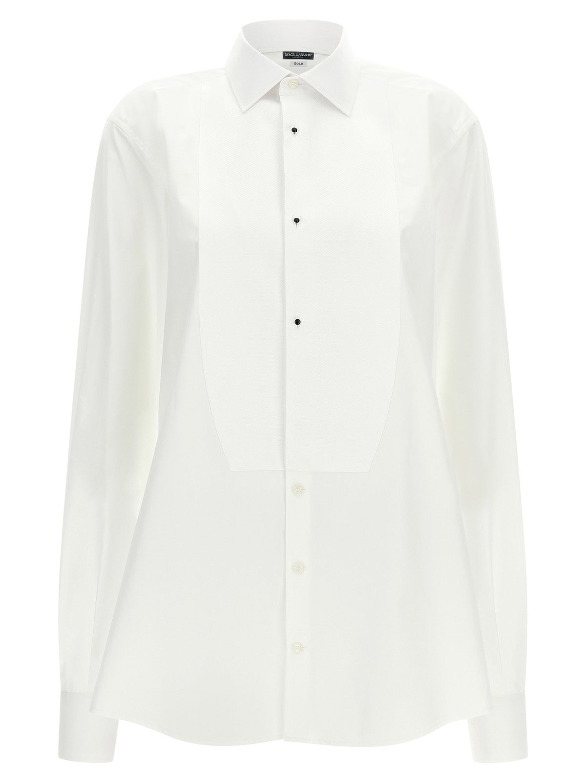 Dolce&Gabbana Gold Tuxedo Shirt