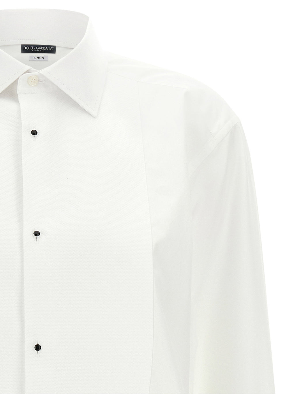 Dolce&Gabbana Gold Tuxedo Shirt