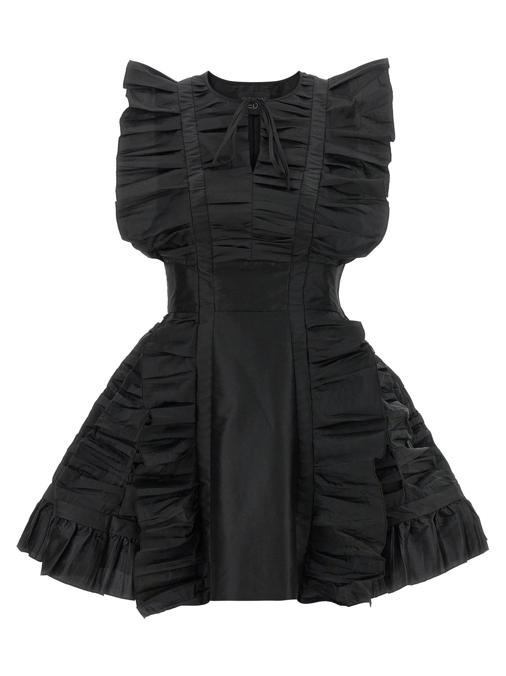 Giovanni Bedin Black Ruffle Dress Giovanni Bedin