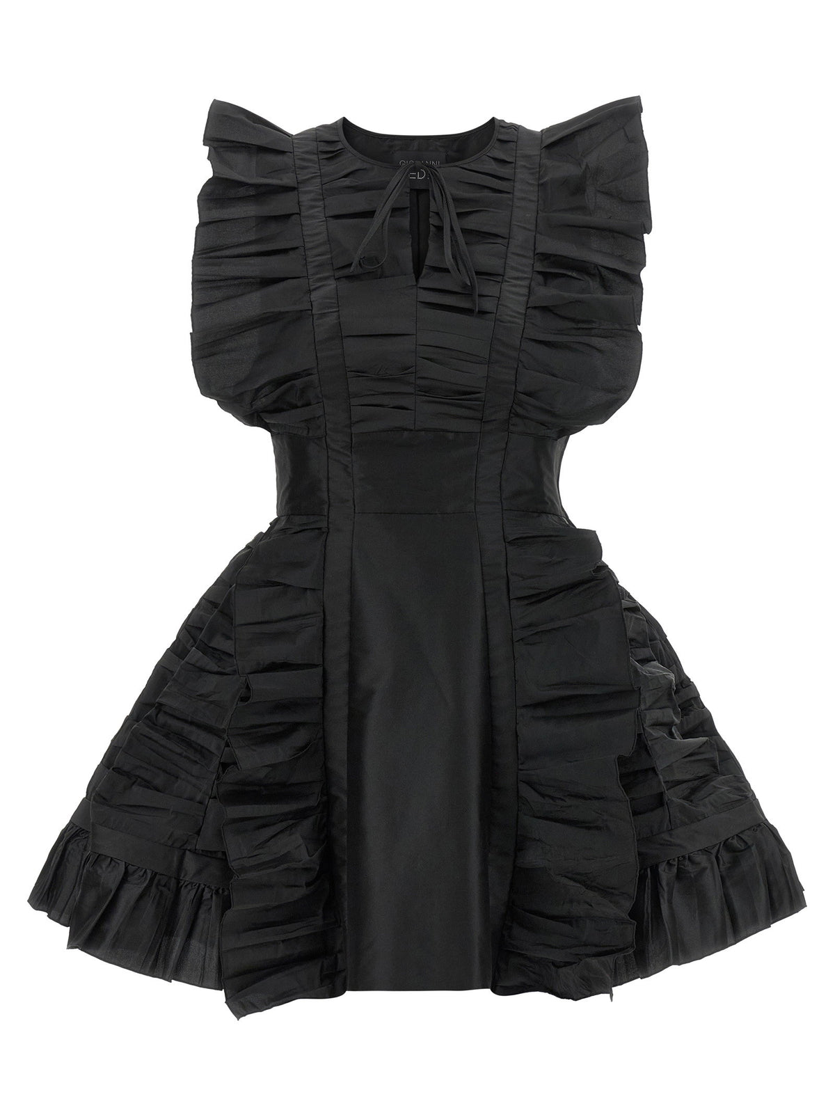 Giovanni Bedin Black Ruffle Dress Giovanni Bedin