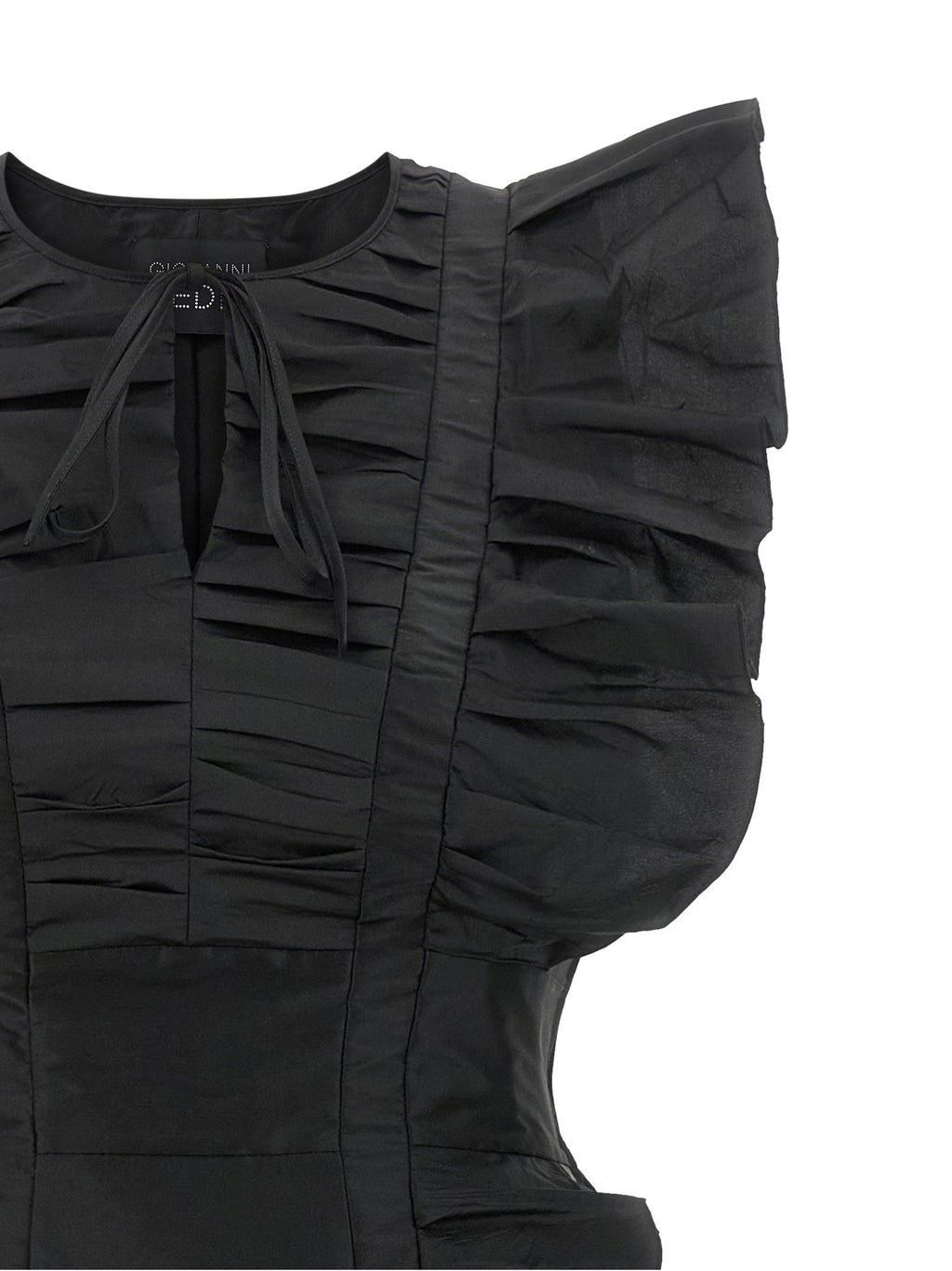 Giovanni Bedin Black Ruffle Dress Giovanni Bedin