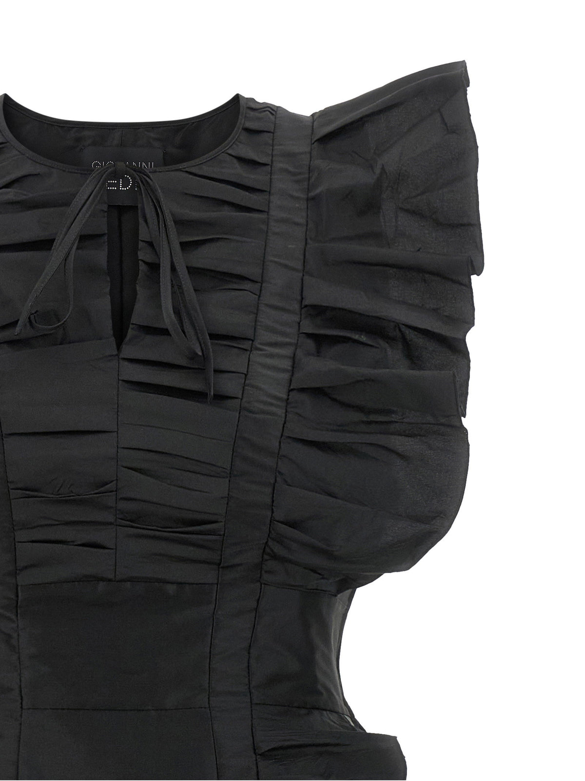 Giovanni Bedin Black Ruffle Dress Giovanni Bedin