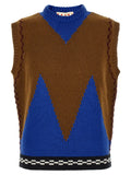 Marni M-shaped Intarsia Vest