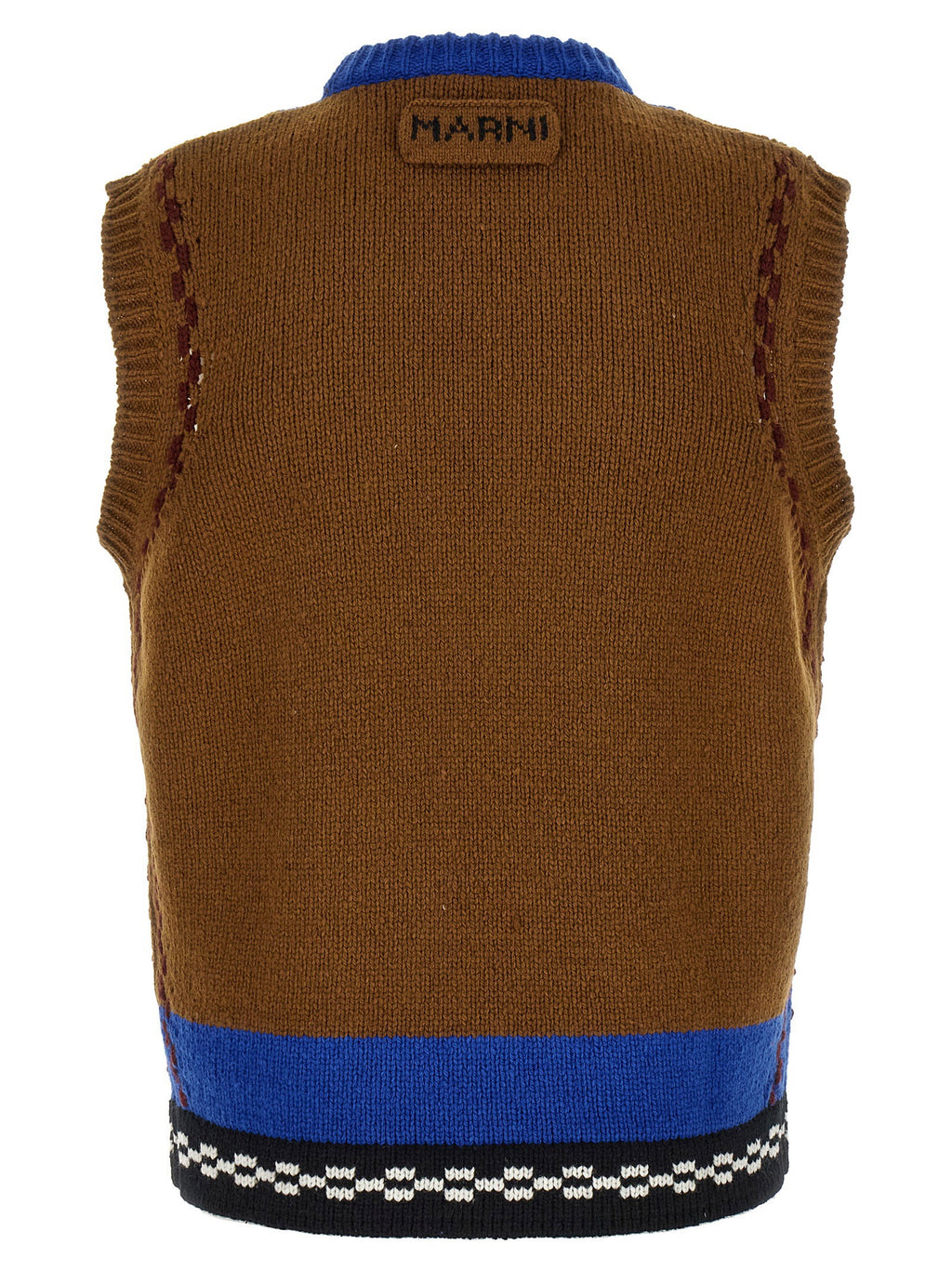 Marni M-shaped Intarsia Vest