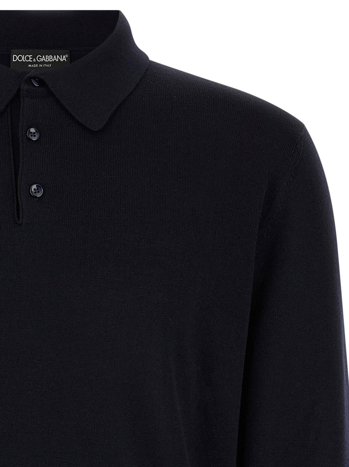 Dolce & Gabbana Virgin Wool Polo Shirt