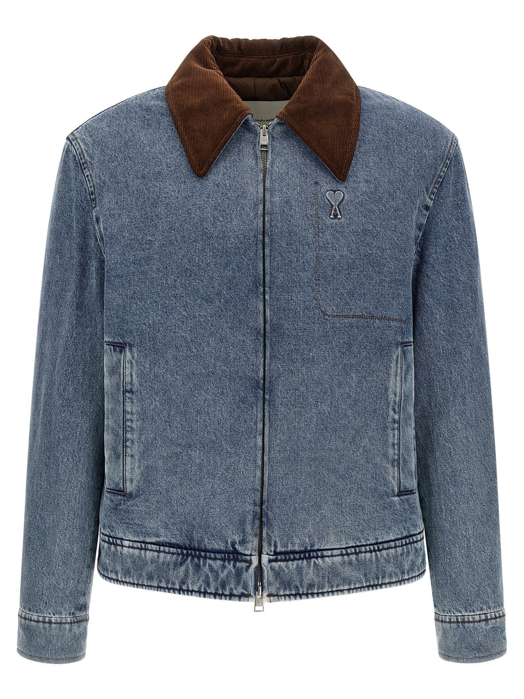Ami Paris Ami De Cœur Denim Jacket