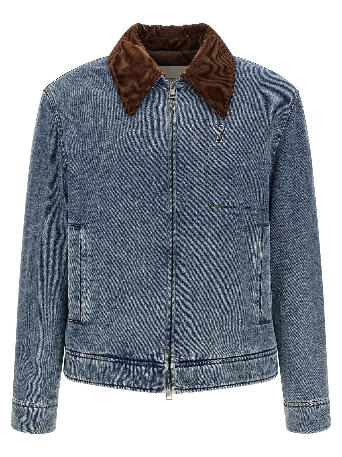 Ami Paris Ami De Cœur Denim Jacket