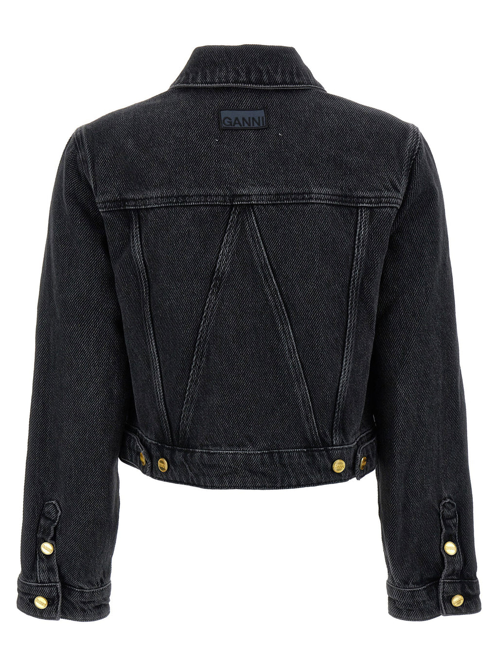 Ganni Cropped Denim Jacket