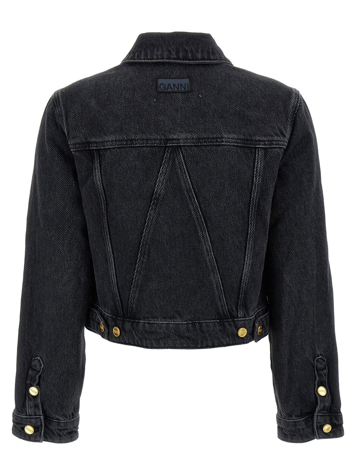 Ganni Cropped Denim Jacket