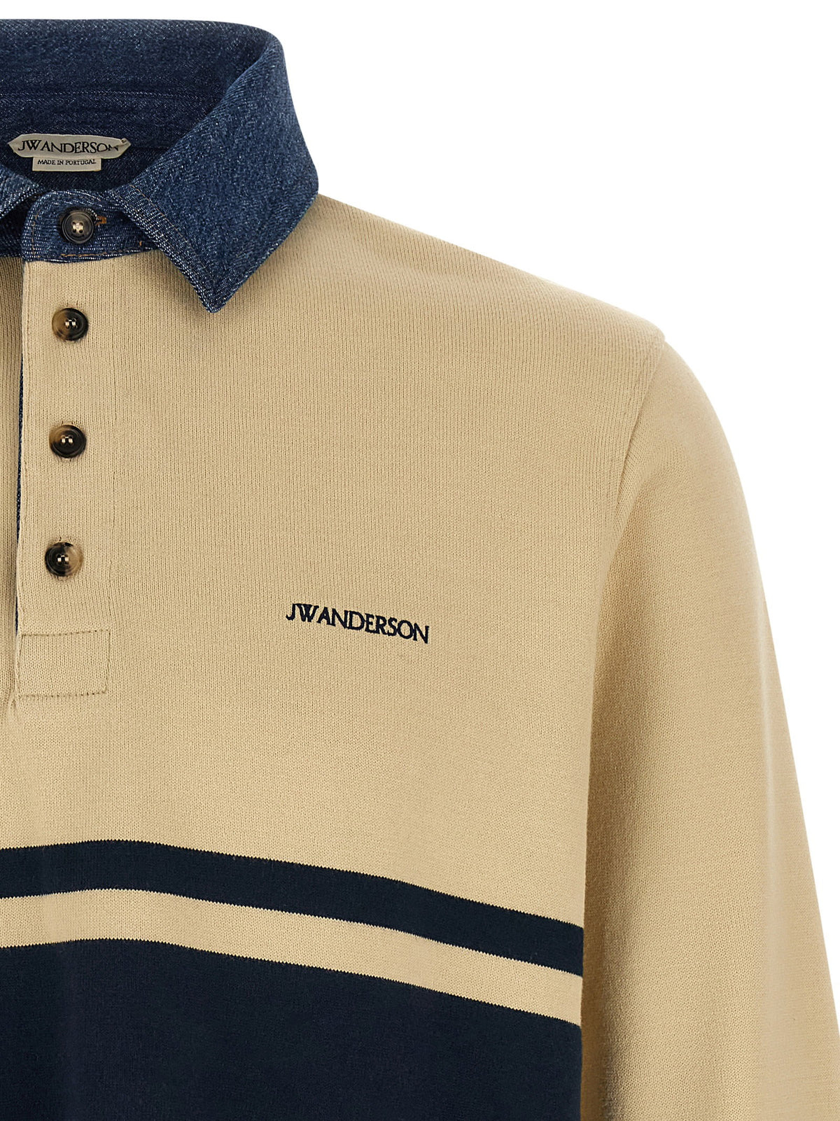 J.w.anderson Contrast Collar Polo Shirt J.w.anderson