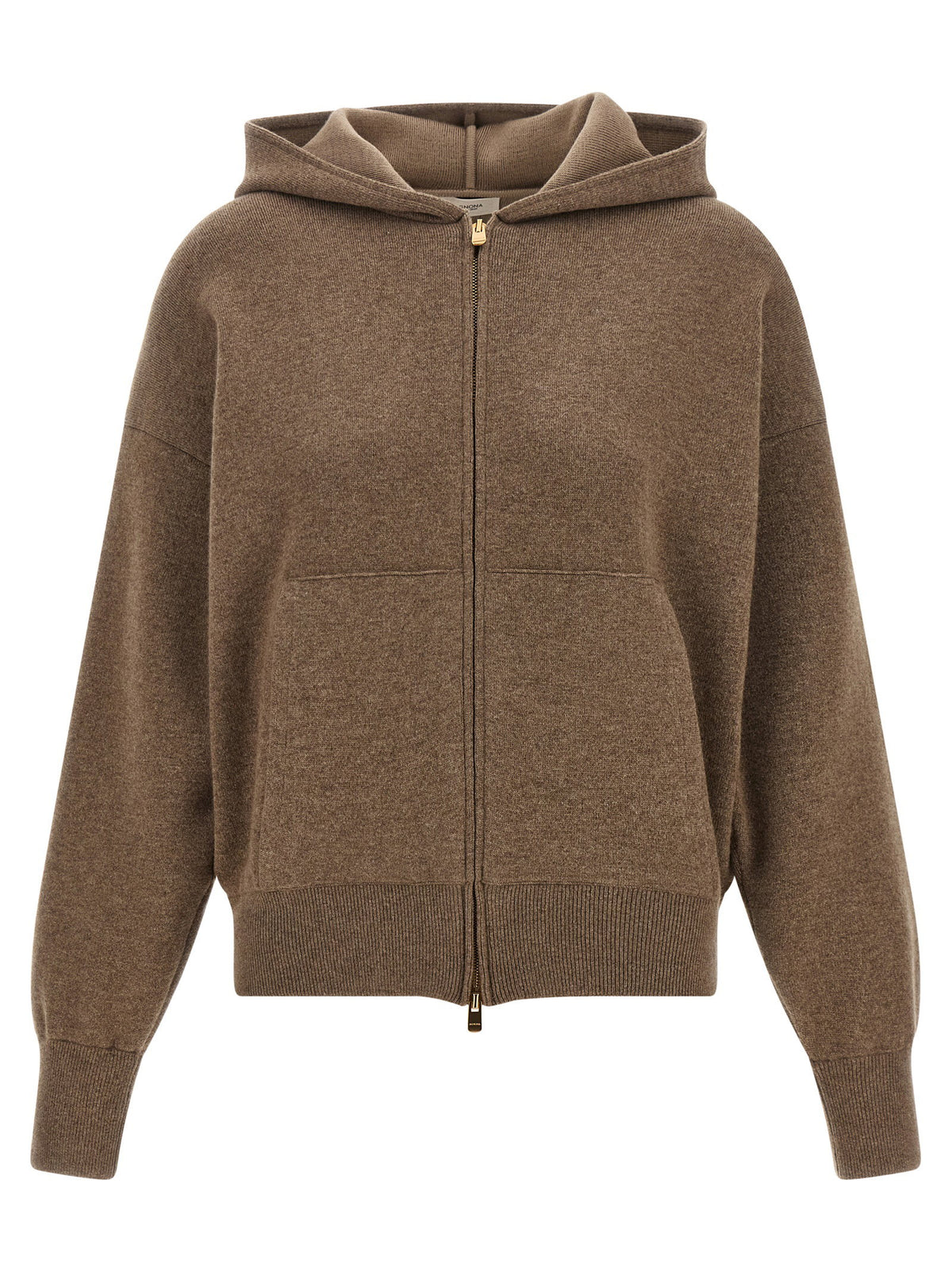 Agnona Zipped Hooded Sweater