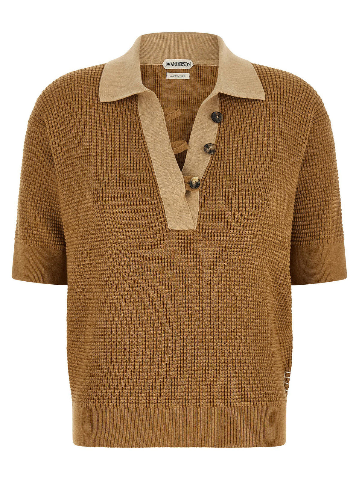 J.w.anderson Waffle Stitch Polo Shirt