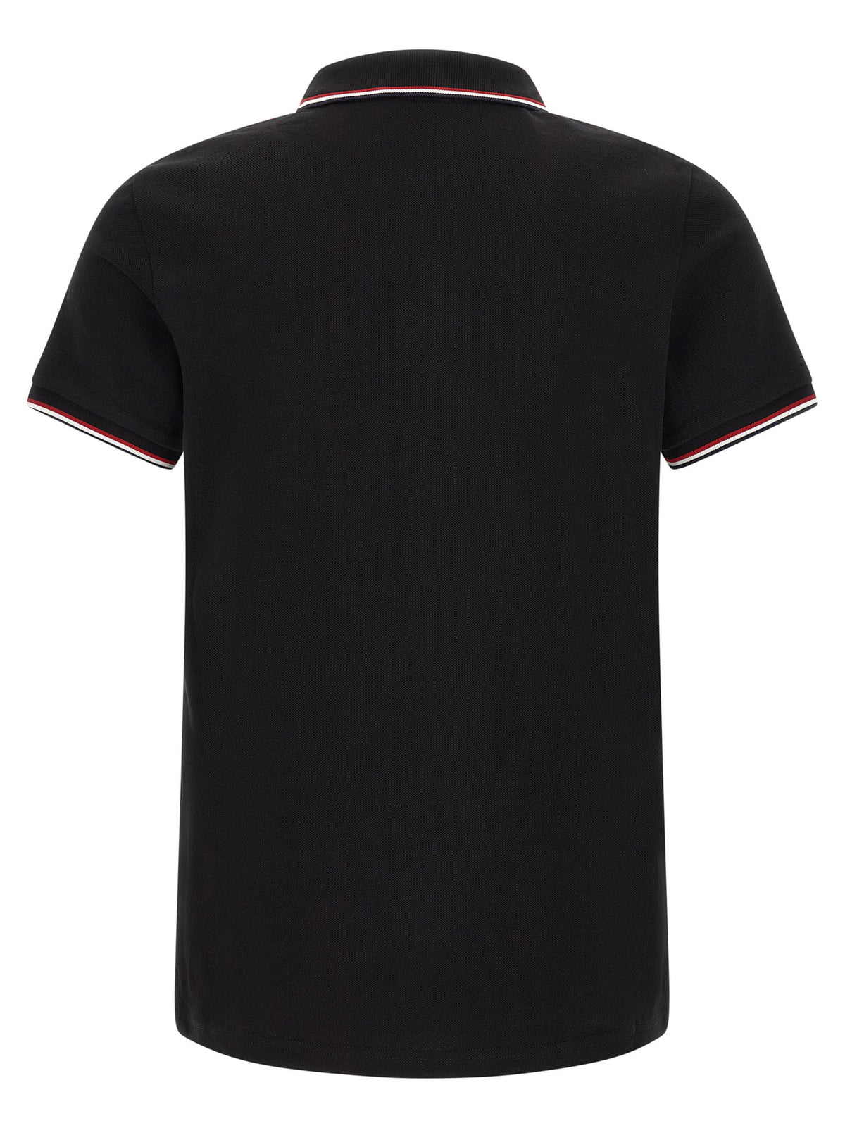 Moncler Tricolor Trim Polo Shirt