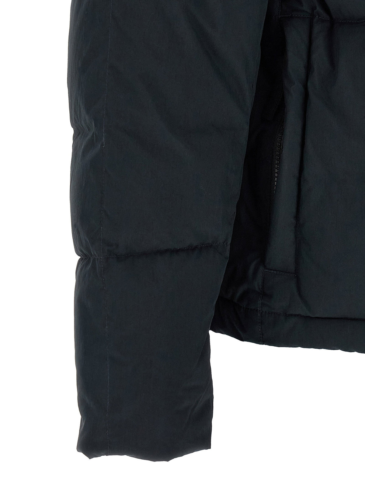 Stone Island Imb Piuma Rds Down Jacket With Logo Badge Stone Island