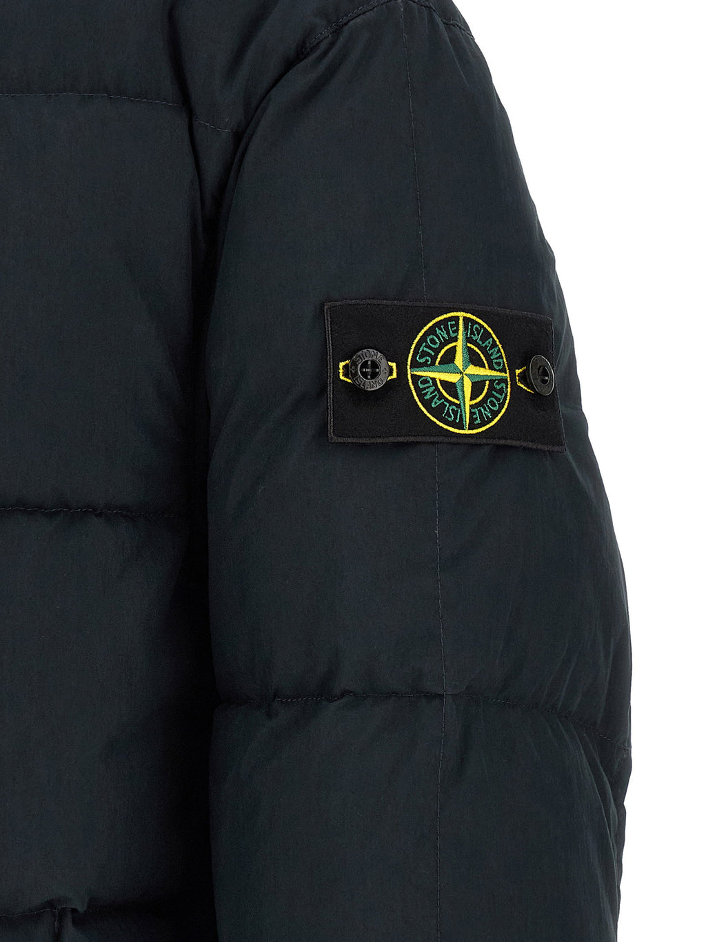 Stone Island Imb Piuma Rds Down Jacket With Logo Badge Stone Island
