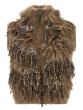 Brunello Cucinelli Dazzling Moss Embroidery Vest