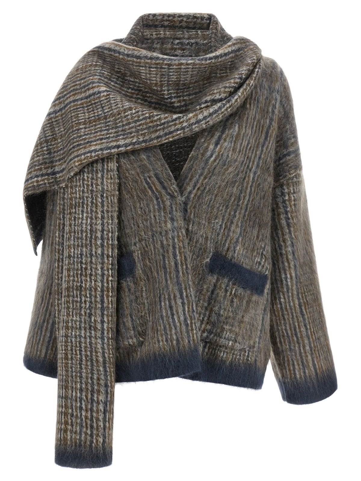 Brunello Cucinelli Cardigan With Scarf Brunello Cucinelli