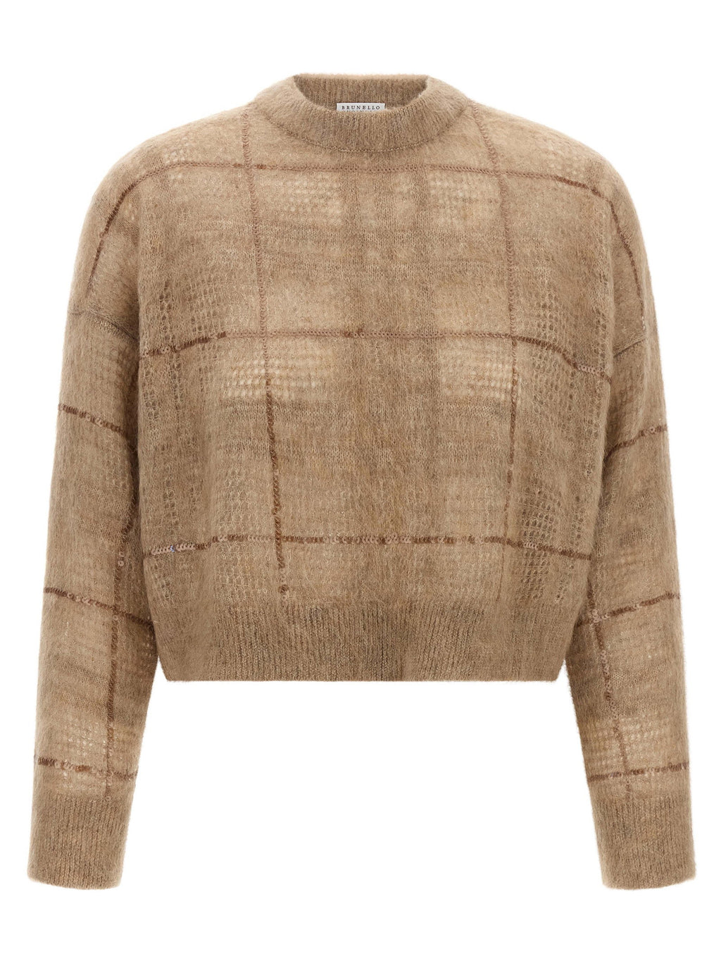 Brunello Cucinelli Sequin Check Sweater Brunello Cucinelli