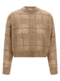 Brunello Cucinelli Sequin Check Sweater Brunello Cucinelli