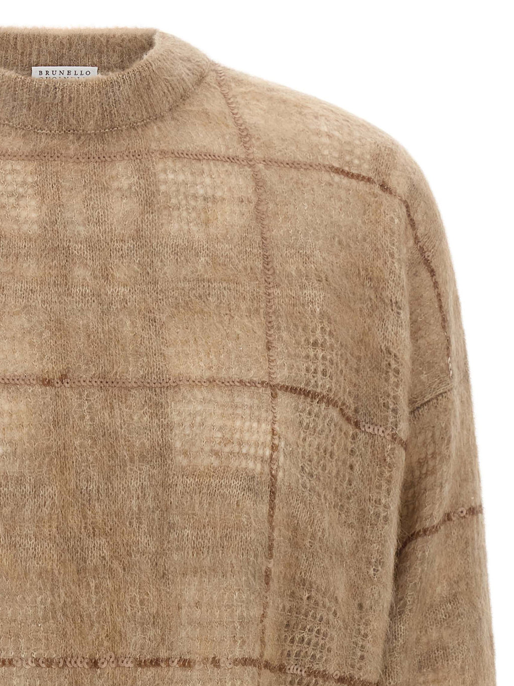 Brunello Cucinelli Sequin Check Sweater Brunello Cucinelli