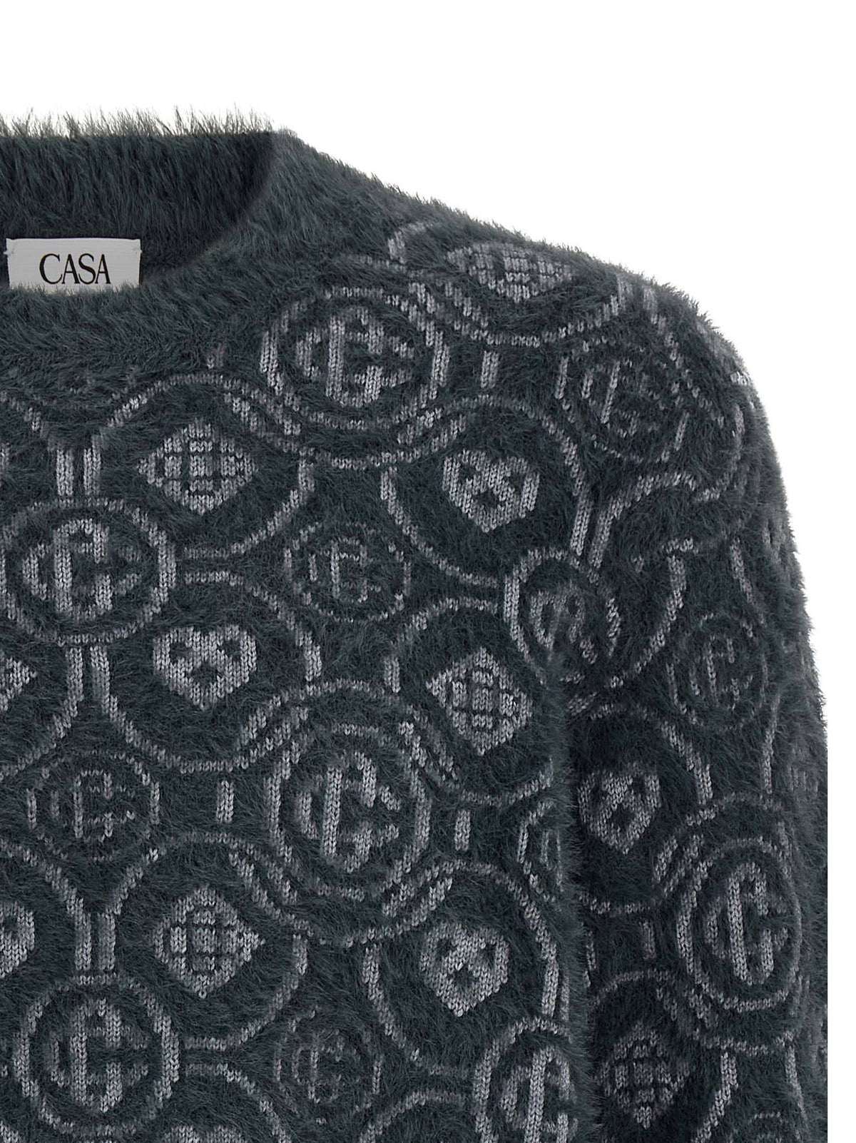 Casablanca Fluffy Monogram Sweater