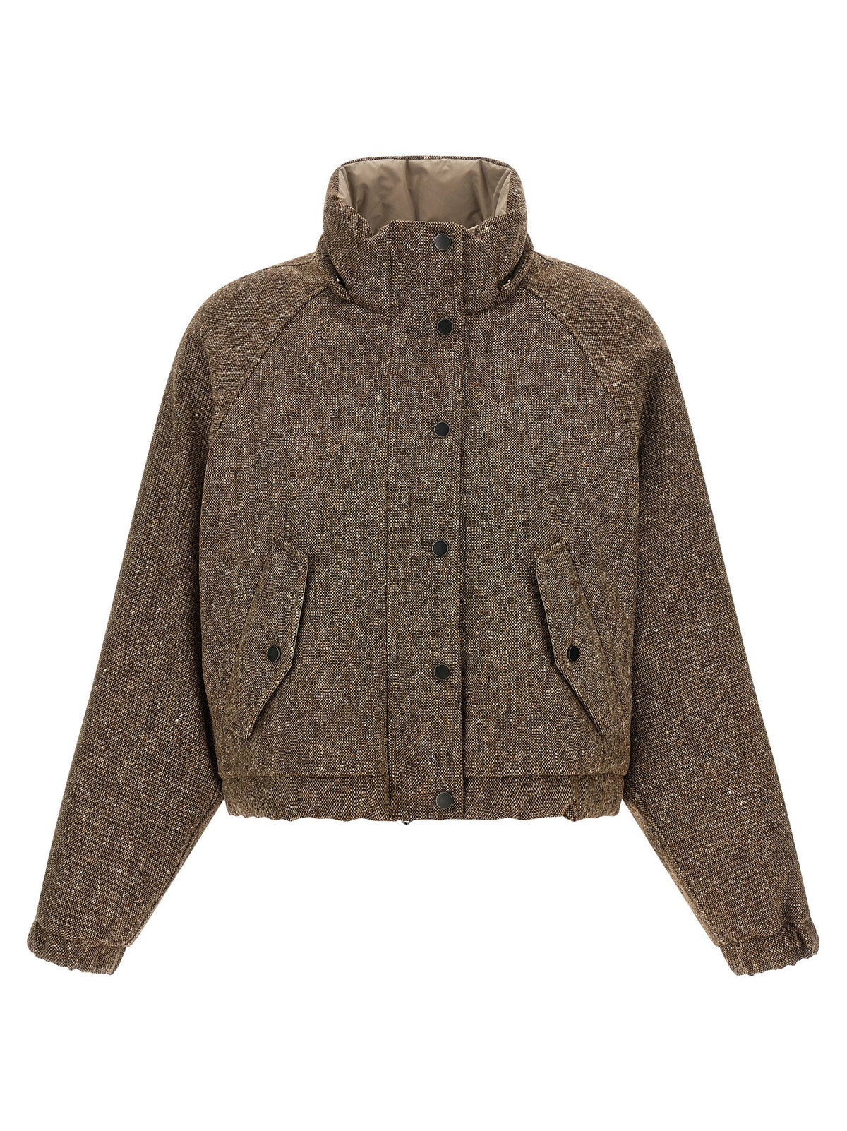 Brunello Cucinelli Donegal Tweed Down Jacket