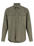 Brunello Cucinelli Cotton Chevron Shirt