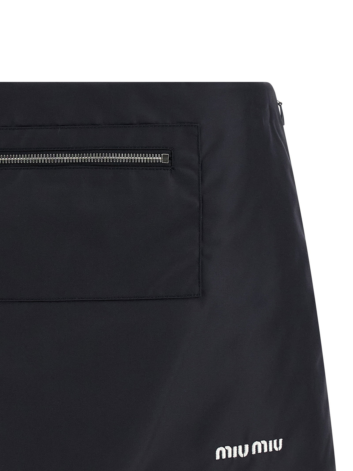 Miu Miu Nylon And Fleece Skirt