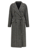 Brunello Cucinelli Check Tweed Coat