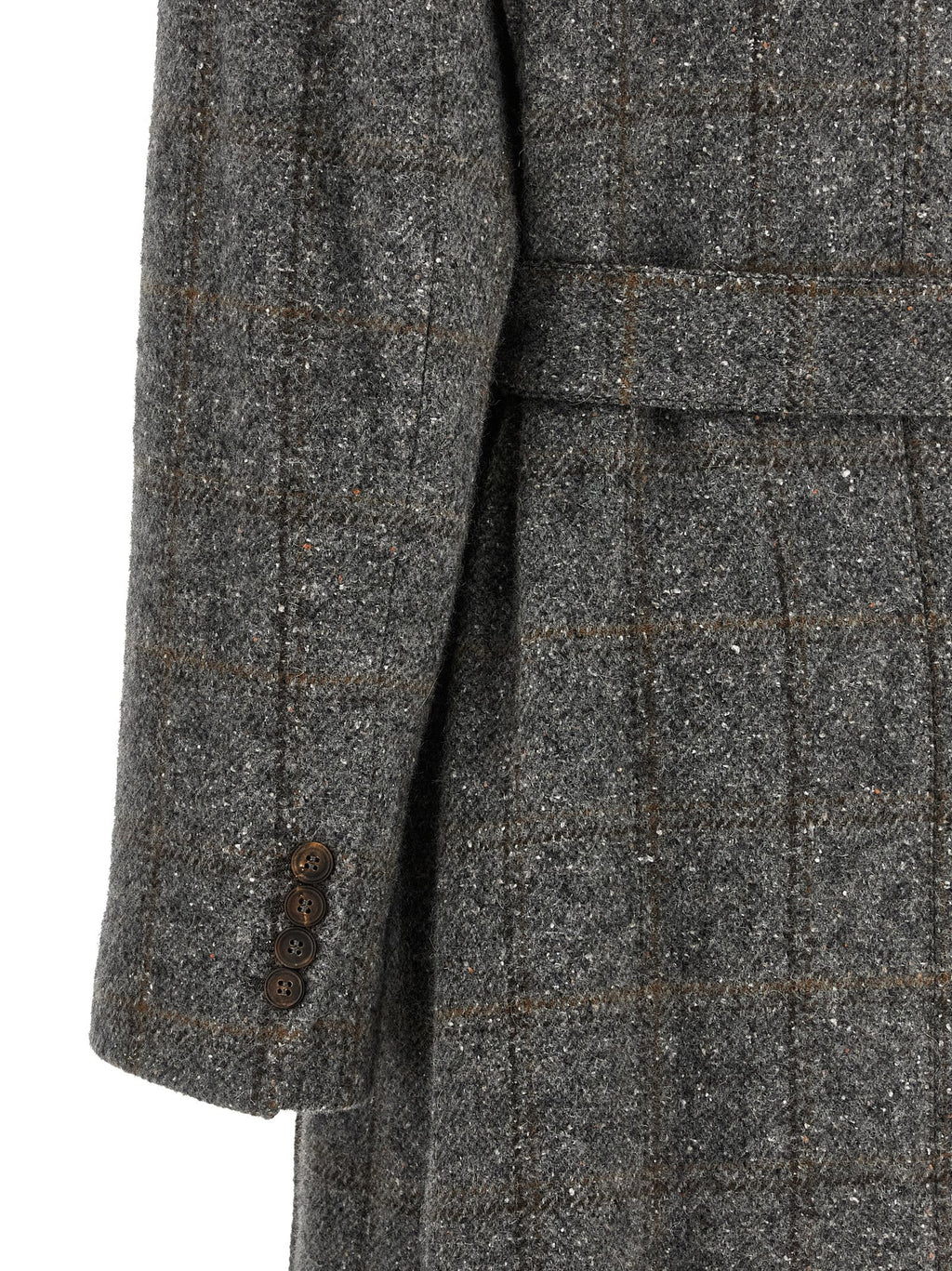 Brunello Cucinelli Check Tweed Coat