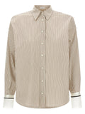Brunello Cucinelli Monile Cuffed Shirt Brunello Cucinelli