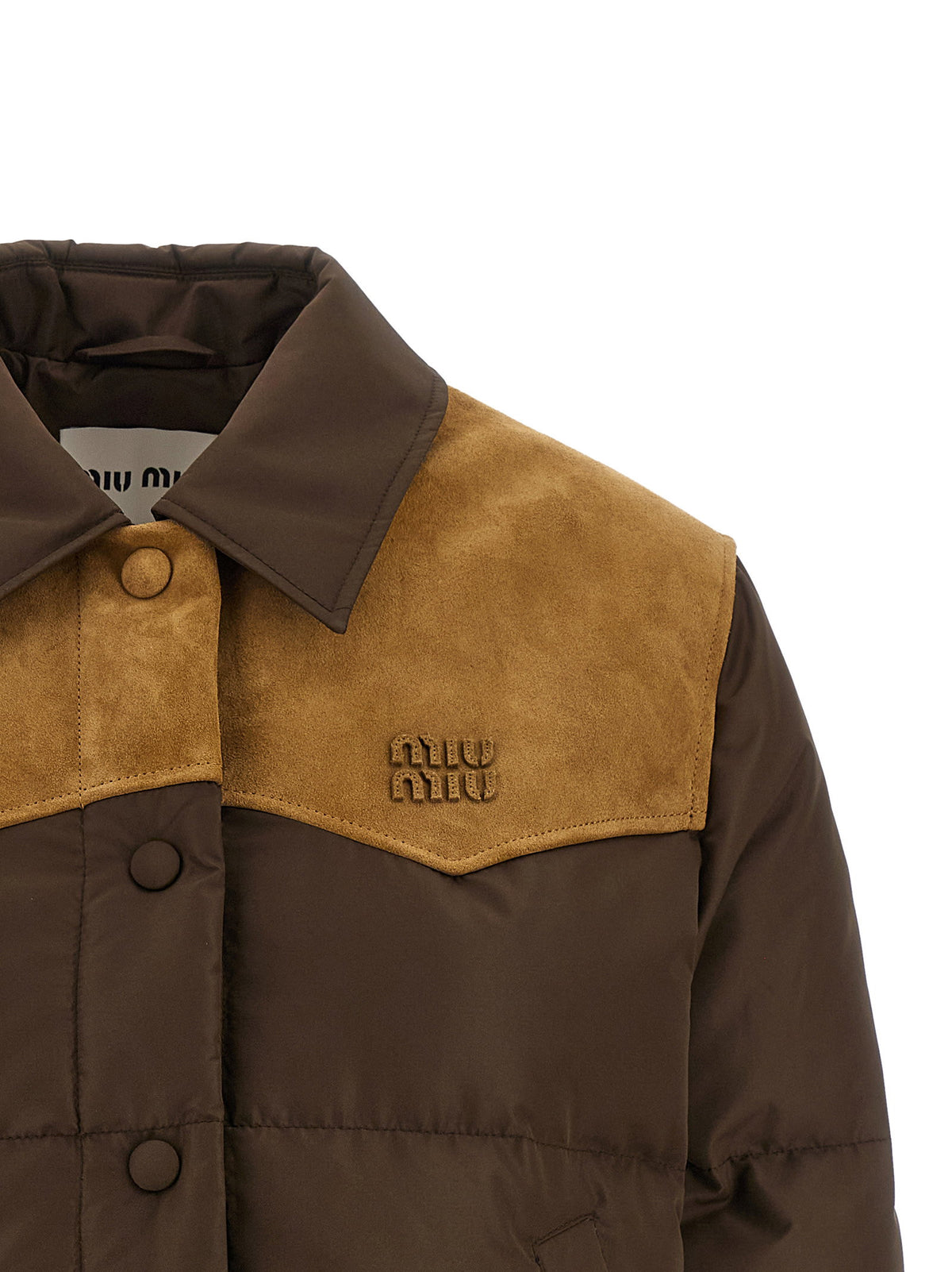 Miu Miu Pongé Tec Down Jacket