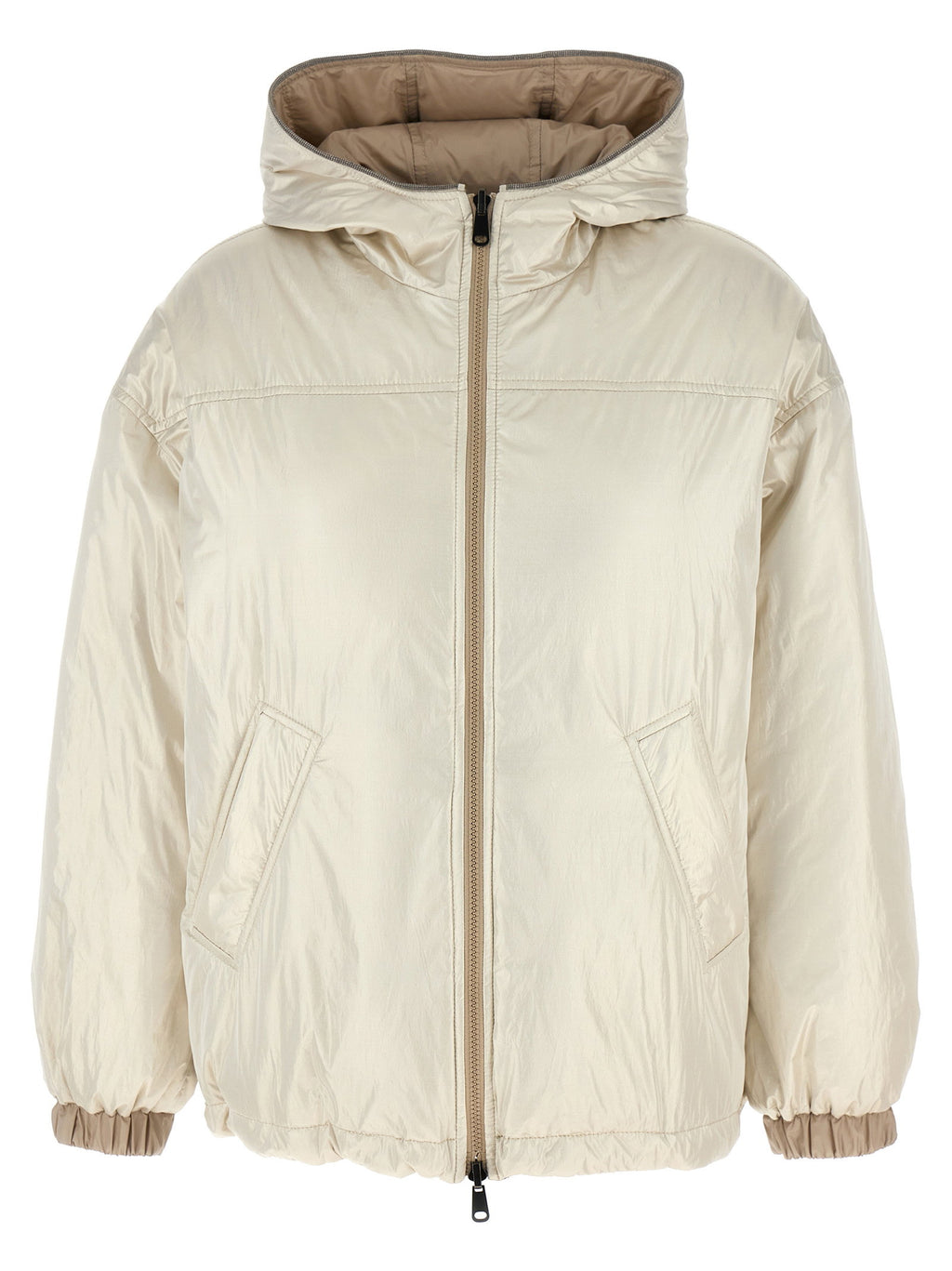 Brunello Cucinelli Laminated Reversible Down Jacket Brunello Cucinelli