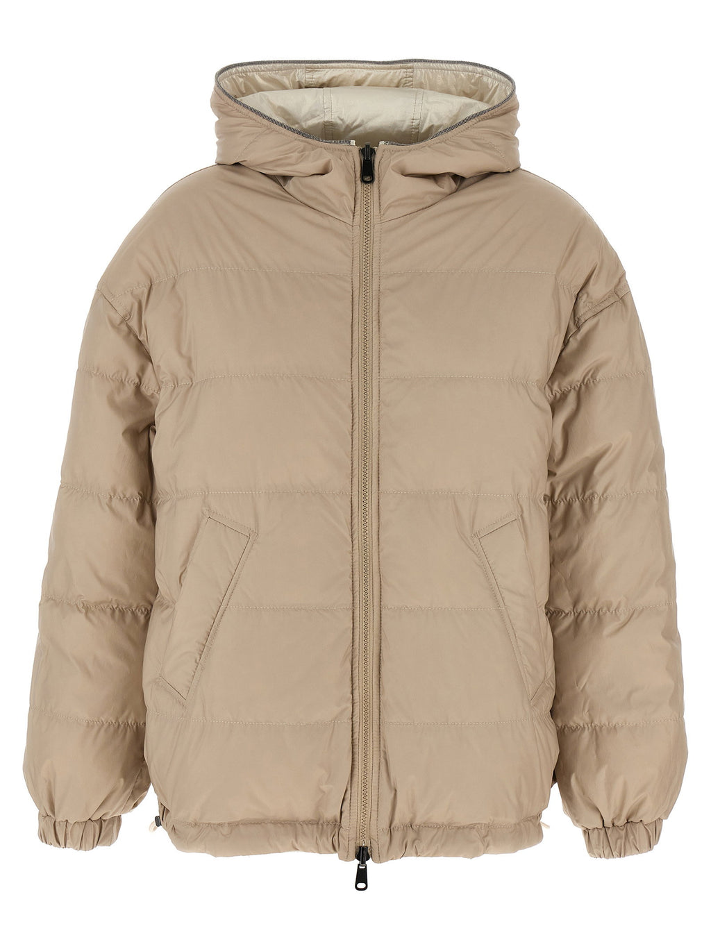 Brunello Cucinelli Laminated Reversible Down Jacket Brunello Cucinelli
